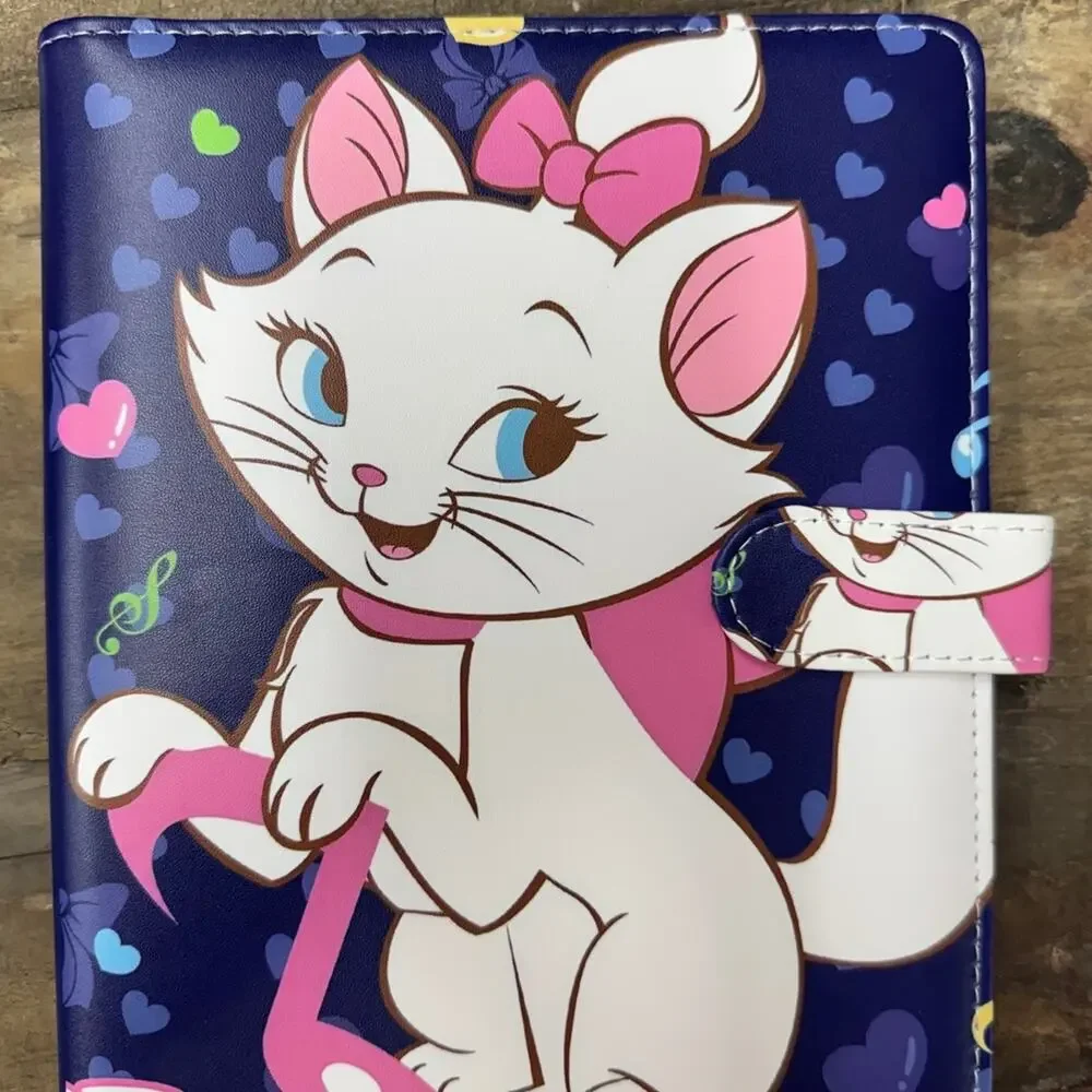 Marie Cat Bundle: A5 Binder with matching paper, divider, tote, and notebook.